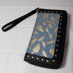 Wristlet Wallet with RFID Blocking.